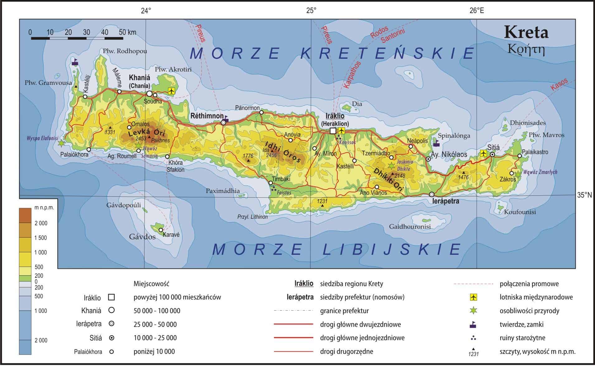 Mapa Krety